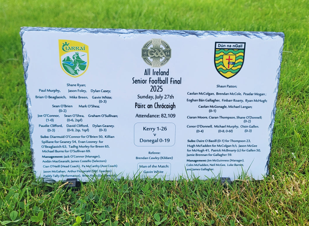 Kerry Photo Slate - All Ireland Football Champions 2025